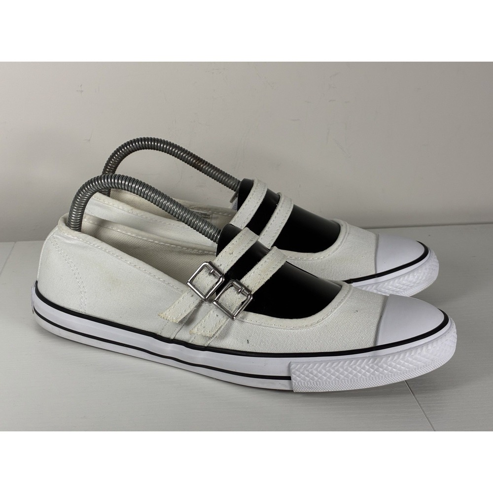 Size 9.5 - Converse Chuck Taylor All Star Dainty Mary Jane White Womens